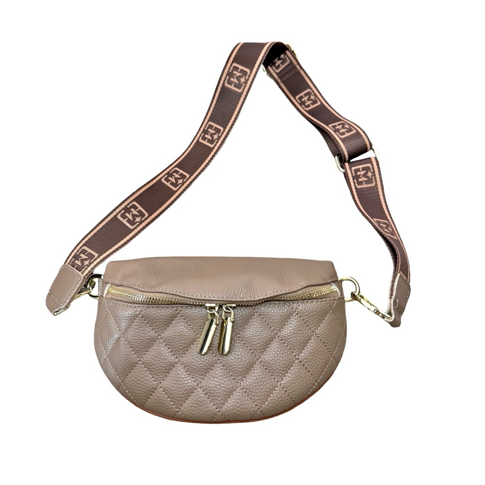 $10 or 🆓 BUY ONE GET ONE FREE 🆓 
Quilted Tan Waist Bag/Crossbody Bag